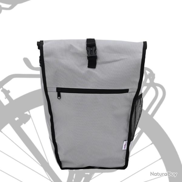 Sac  vlo pour porte-bagages 20 L Gris 34x16x59 cm