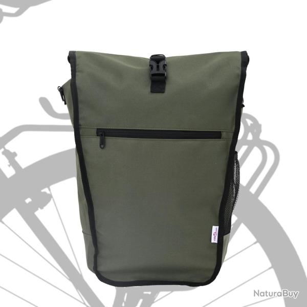 Sac  vlo pour porte-bagages 20 L Vert Olive 34x16x59 cm