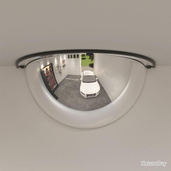 Miroirs de circulation en demi-dme 2 pcs 30 cm Acrylique