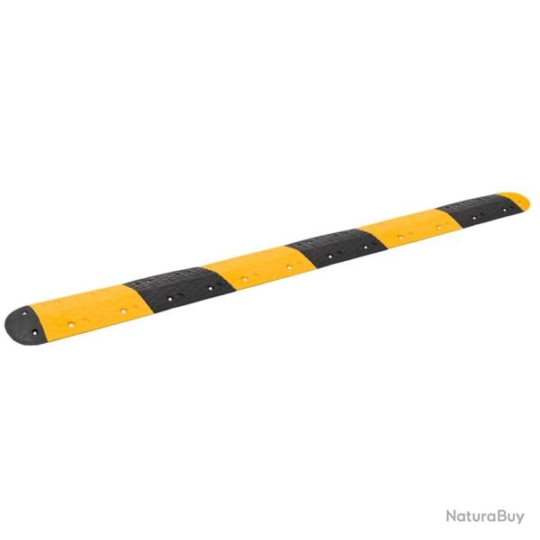 Ralentisseur Jaune et noir 323x32,5x4 cm Caoutchouc