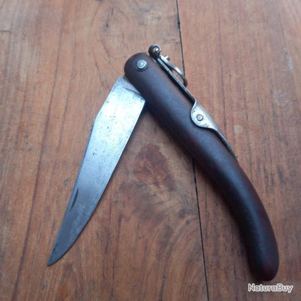 Ancien Couteau  palme 31 BESSET Manche en Bois d ACAJOU