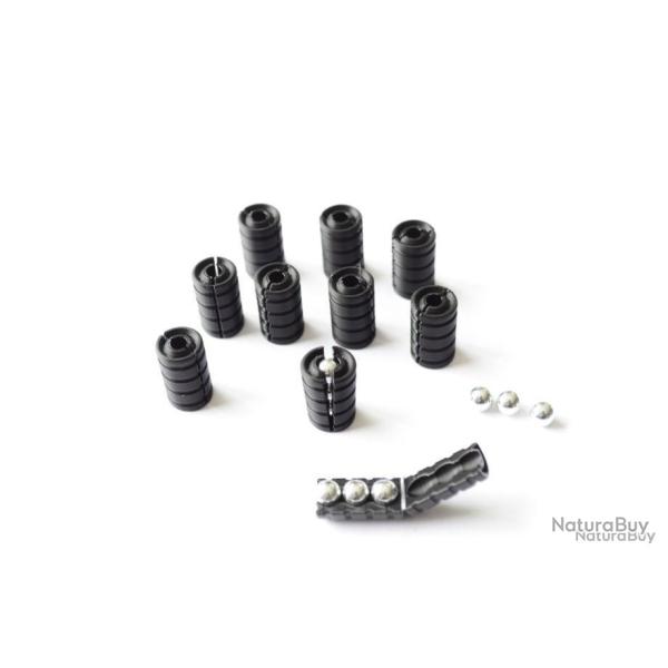 CHEVROTINE .44 pour poudre noire // lot 30 cartouches - bille - Colt - Remington - Pietta