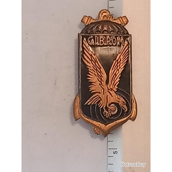 Insigne du groupement d'instruction de la brigade parachutiste d'Outre-Mer (GIBPOM)