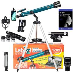 Télescope Astrophotographie Levenhuk LabZZ TK60 avec Zoom, Oculaires et Accessoires