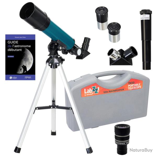 Pack T�lescope Levenhuk LabZZ TK50 avec Zoom, Oculaires et Accessoires
