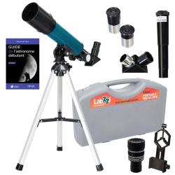 T&eacute;lescope Astrophotographie Levenhuk LabZZ TK50 avec Zoom, Oculaires et Accessoires