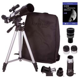 Pack T&eacute;lescope Levenhuk Skyline Travel 50 avec Zoom, Oculaires, Sac &agrave; dos et Accessoires