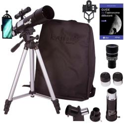 T&eacute;lescope Astrophotographie Levenhuk Skyline Travel 50 avec Zoom, Sac &agrave; dos et Accessoires