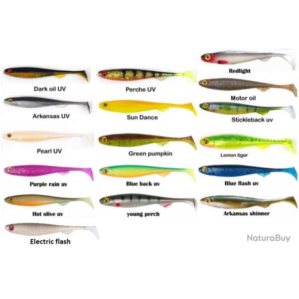 SLICK SHAD 13CM PAR 1 Glitter perch NPC