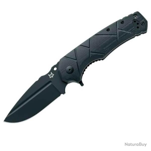 FX.557B Couteau fixe tactique Fox "URO" G10 noir