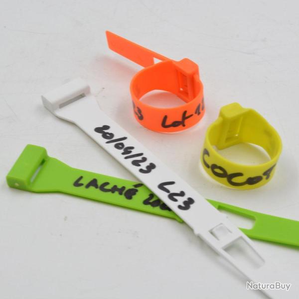 Soldes ! E-Z Seal tag �14 mm plain (10 pcs- white) (Taille 1)