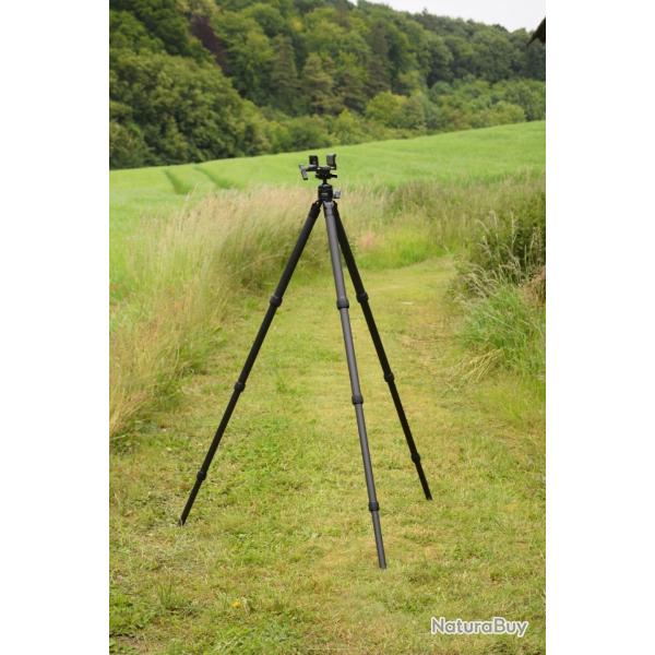 Trpied de tir full Carbone avec mchoire pour arme !