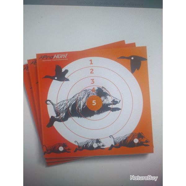 Cible 14x14  cm lot de 100 pices pro hunt ligne Verney Carron