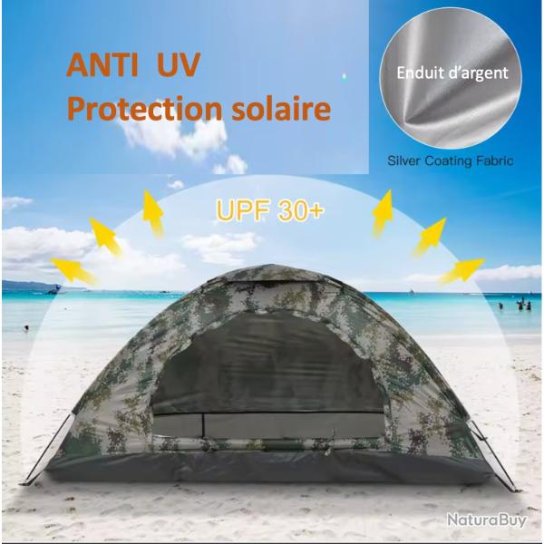Tente de Camping ultra-l�g�re pour 1/2 personnes, Portable, randonn�e, rev�tement Anti-UV