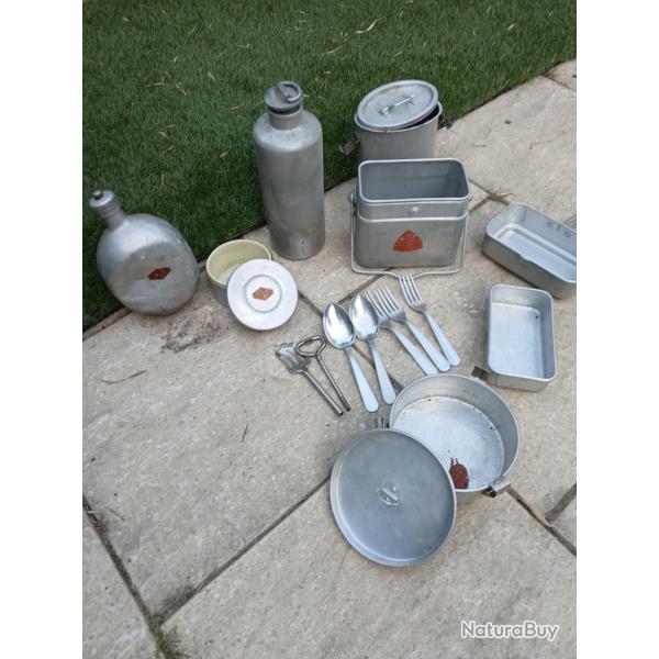 Lot vaisselle ancienne militaire