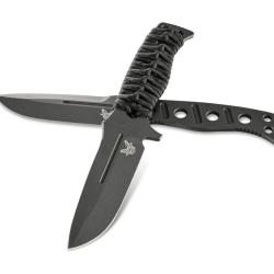 Benchmade Adamas Fixe 375BK-1 - Couteau Lame Fixe Noir D2