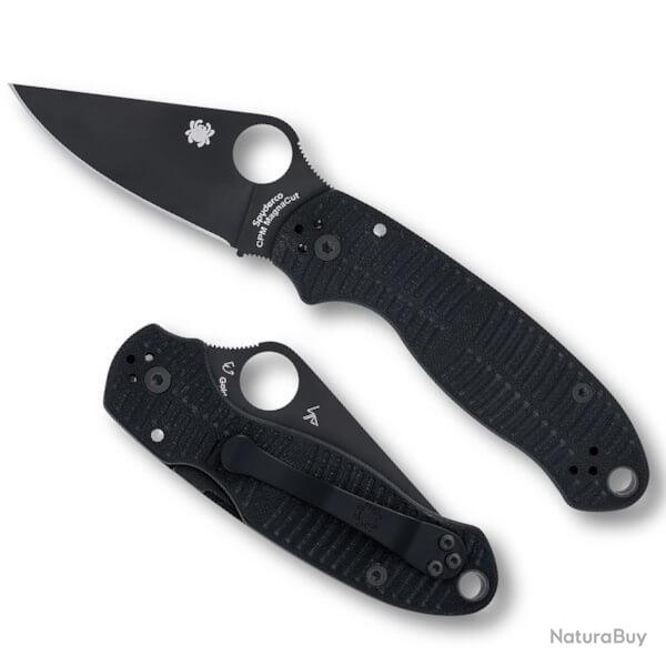 SPY C223GMCBKP Couteau pliant Spyderco Para 3 Salt noir