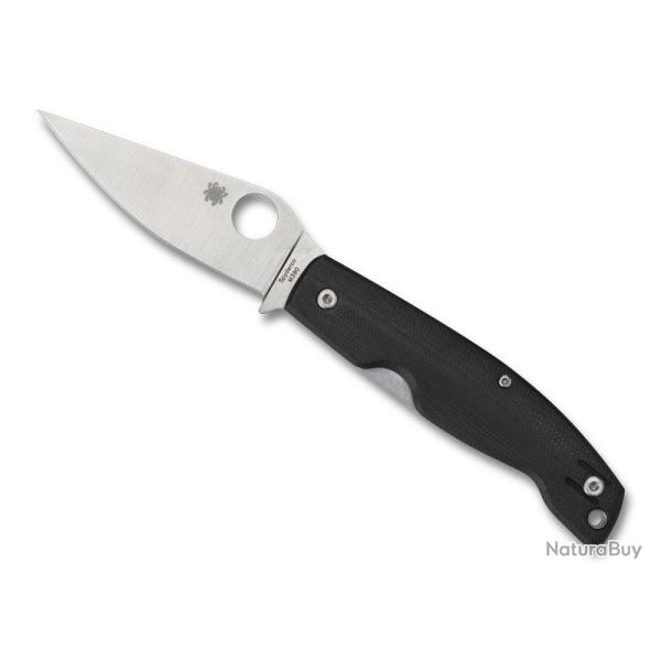 Couteau Spyderco PATTADESE lame acier manche g10 noir