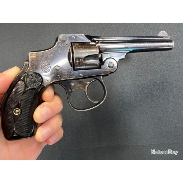 MAGNIFIQUE SMITH & WESSON HAMMERLESS TOP BREAK cal 32sw short