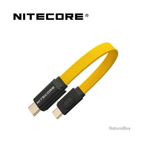 C�ble de Charge Rapide Nitecore NLink10 60W/3A - USB-C vers USB-C - Design Magn�tique