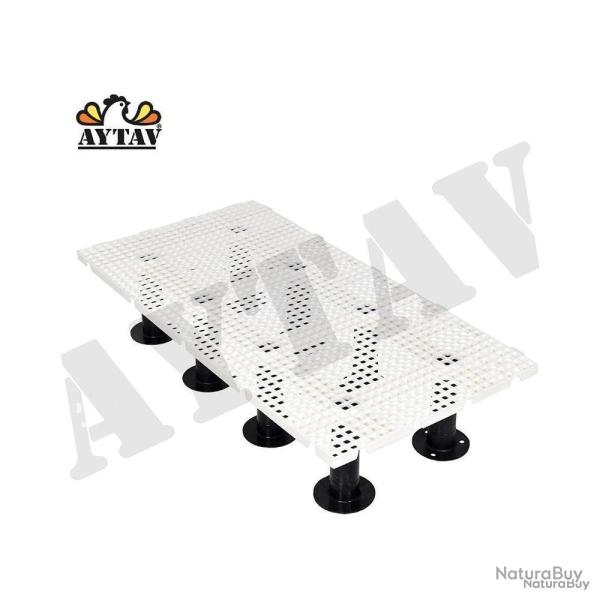 Caillebotis Volaille Blanc 50cm x 1m maille 20 x 20 mm