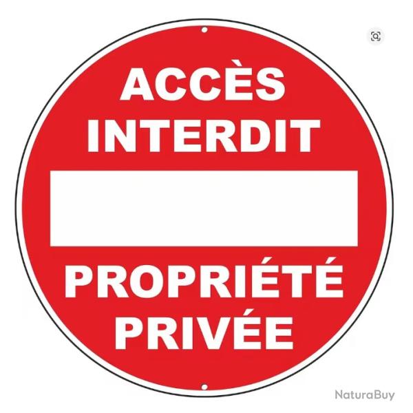 Panneau Acc�s Interdit Propri�t� Priv�e