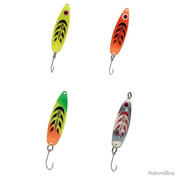 Cuiller ondulante MEPPS Syclops hame�on simple 1 Fluo Chartreuse