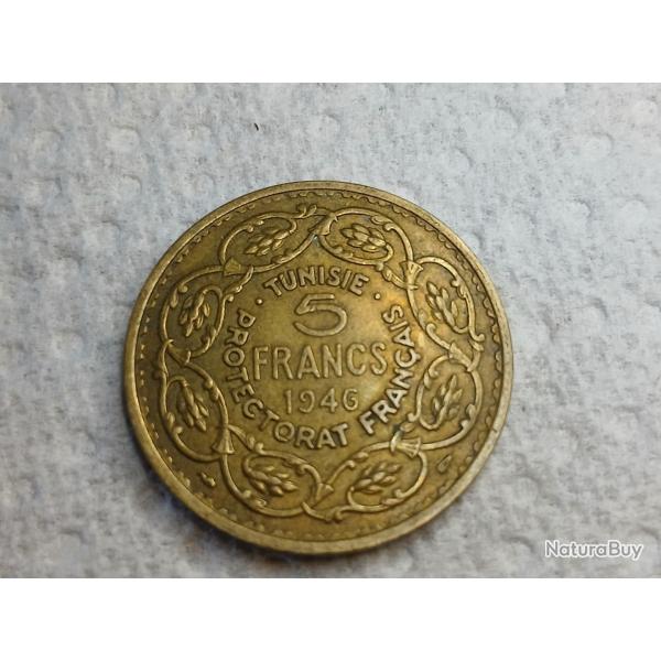 5 francs Tunisie 1946