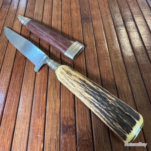 COUTEAU VINTAGE TRADITIONNEL ALLEMAND NICKER 1945-55 FABRICATION ARTISANALE ALLEMANDE