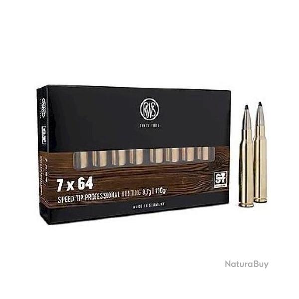 Munitions RWS 7x64 Speed Tip Pro 9.7g 150gr x2 boites