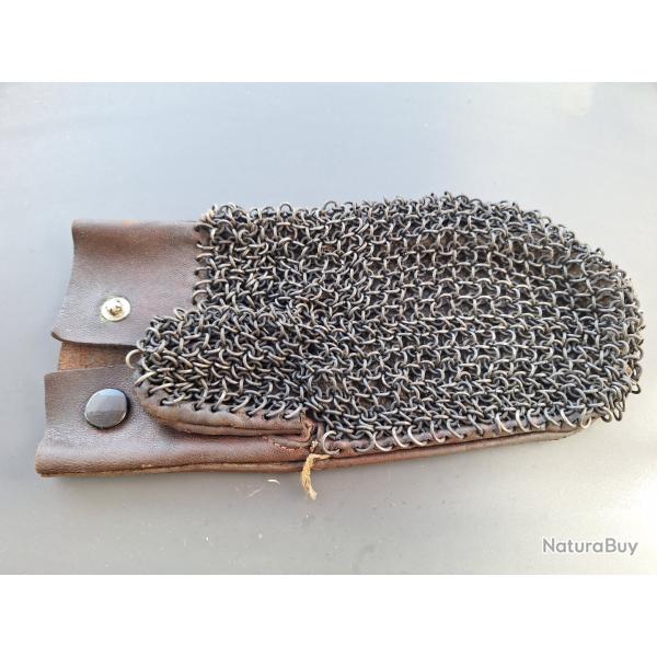 Gant en cotte de maille rglementaire franais pour le dmontage des canons chauds