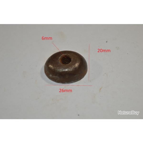 Pice Crosse plaquette pommeau insert revolver pistolet ancien restauration  poudre noir (17B)