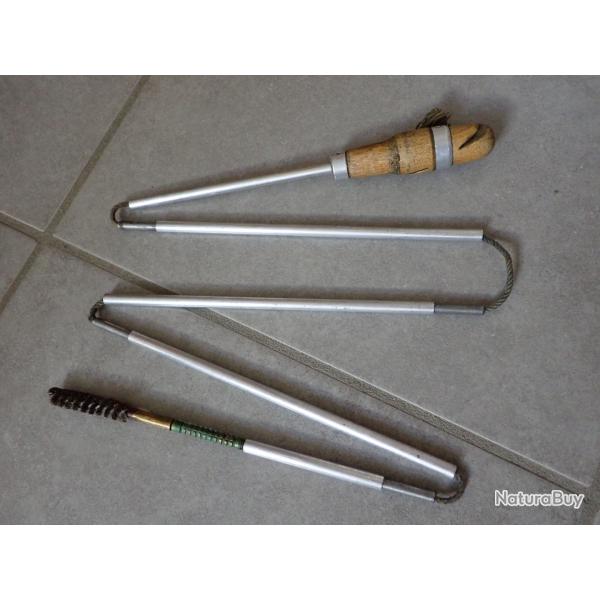 Baguette en alu de nettoyage pour fusils suisses ou tous 7,5 mm