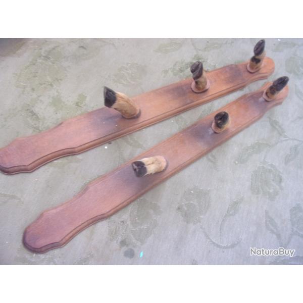 ratelier  porte-fusil 3  armes long. 64 cm