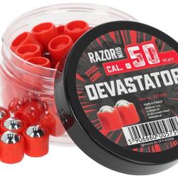 60 Billes acier Devastator .50 Razor Gun