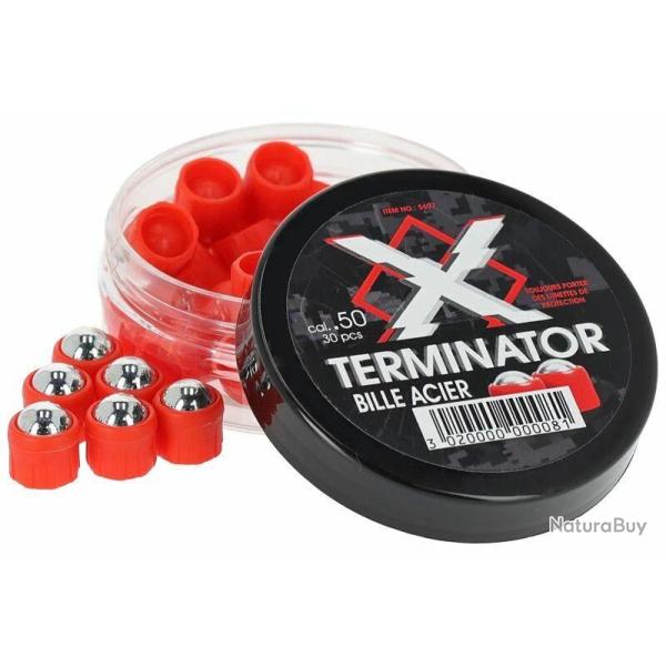 30 Billes acier X Terminator .50 Razor Gun