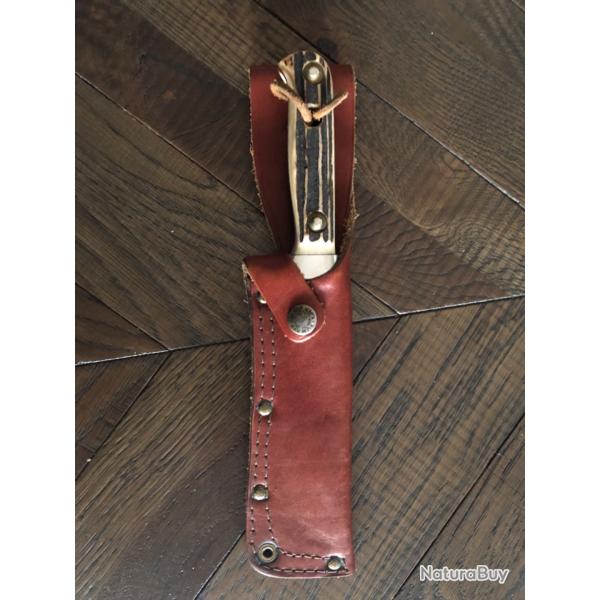 Dague de chasse puma white Hunter II inox manche bois cerf