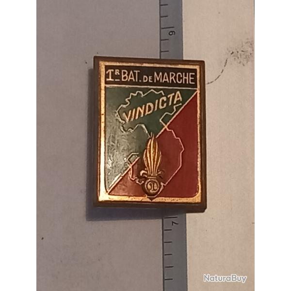 Insigne du 1er bataillon de marche du 1er r�giment �tranger d'infanterie (1er REI)