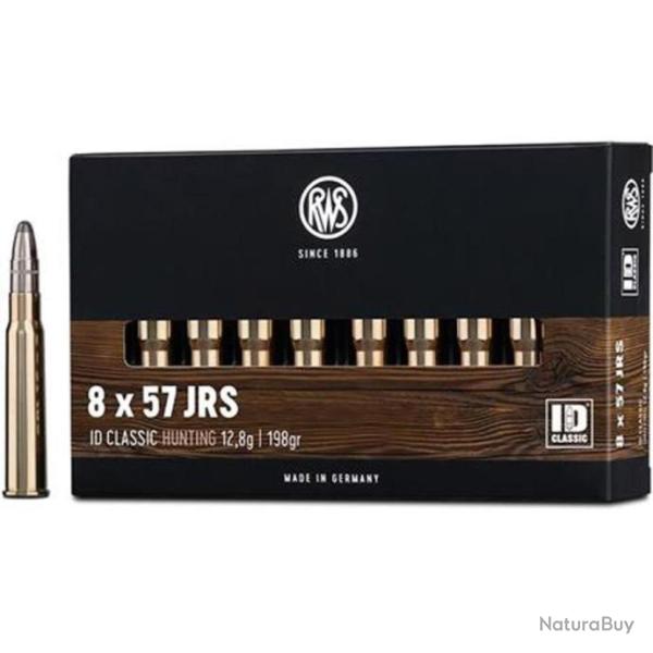 Munitions RWS 8x57 JRS ID Classic 12.8g 198gr x2 boites