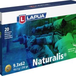Munitions LAPUA cal.9.3x62 naturalis 250gr 16.2g par 20