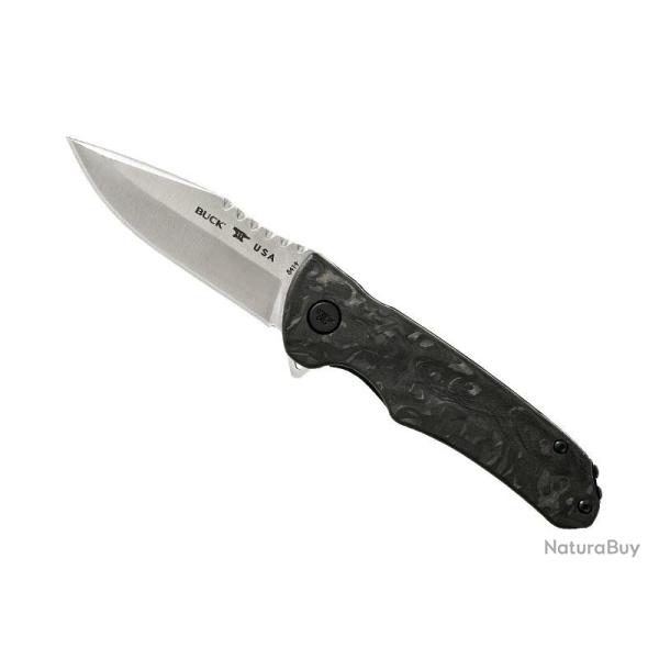 Couteau Buck Knives SPRINT PRO MARBRE lame drop-point acier CPM-S45VN