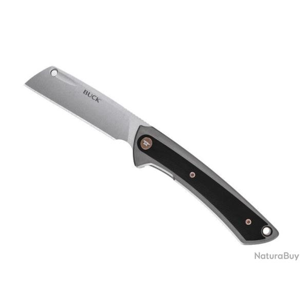 Couteau Buck Knives HILINE lame Cleaver acier D2 avec  flipper 