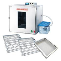 1 Couveuse + 2 Tiroirs d'incubation de caille &agrave; poule + 1 Panier d'&eacute;closion + 1 Kit humidification