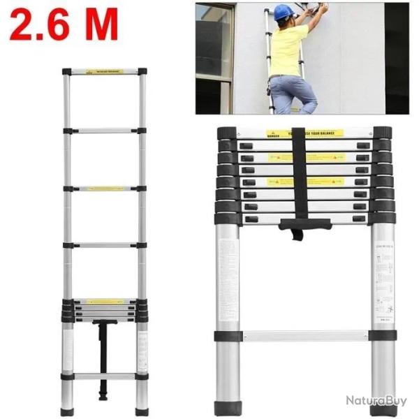 chelle tlescopique pliante en aluminium - Capacit 150 kg