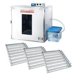 Couveuse + 3 Tiroirs de caille &agrave; poule + 1 Kit humidification