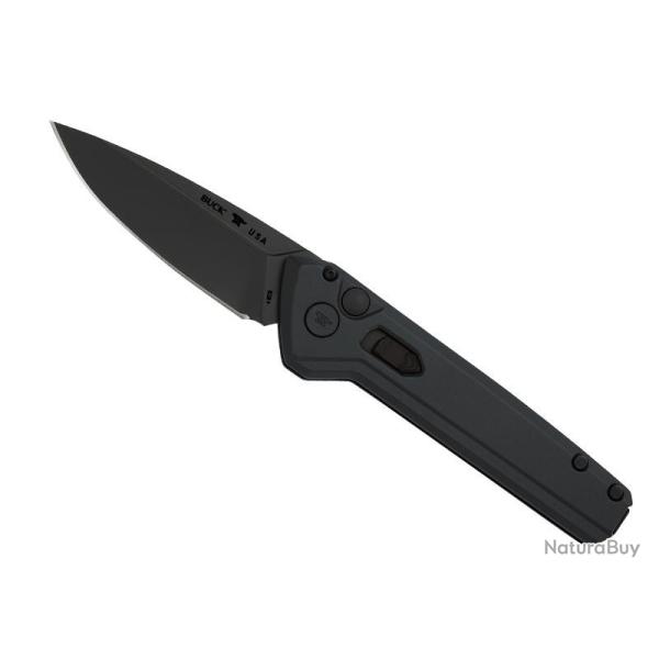 Couteau automatique Buck Knives  DEPLOY BLACKOUT lame drop-point acier CPM-S35VN avec scurit