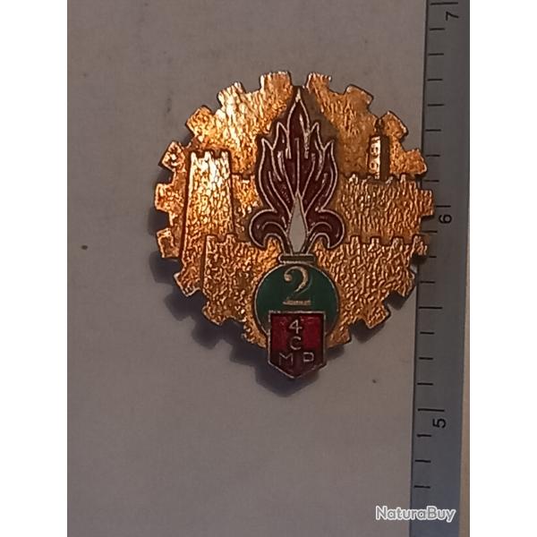 Insigne de la 4�me compagnie mixte port�e du 2�me r�giment �tranger d'infanterie (2�me REI)