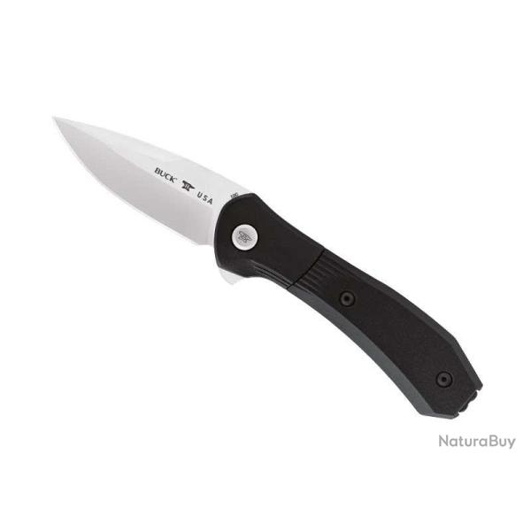Couteau Buck Knives PARADIGM NOIR lame drop point  trou acier CPM-S35VN