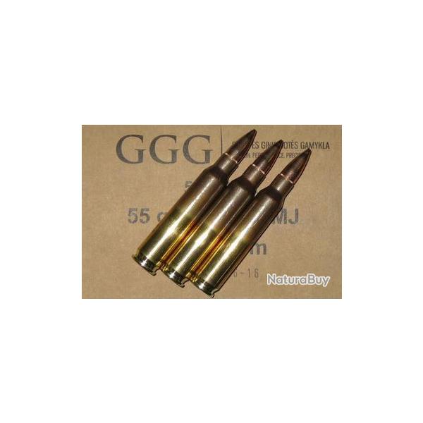 CART 223REM 5.56X45 FMJ 55GR - GGG CAISSE ETANCHE DE 1000