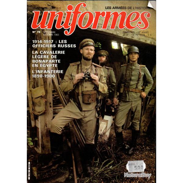 revue uniformes 76 1914-1917 infanterie les officiers russes , arm�e d'orient empire chasseurs et